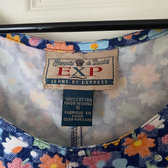 🌸 Floral Express Jeans Dress 🌸 - Picture 2 of 4